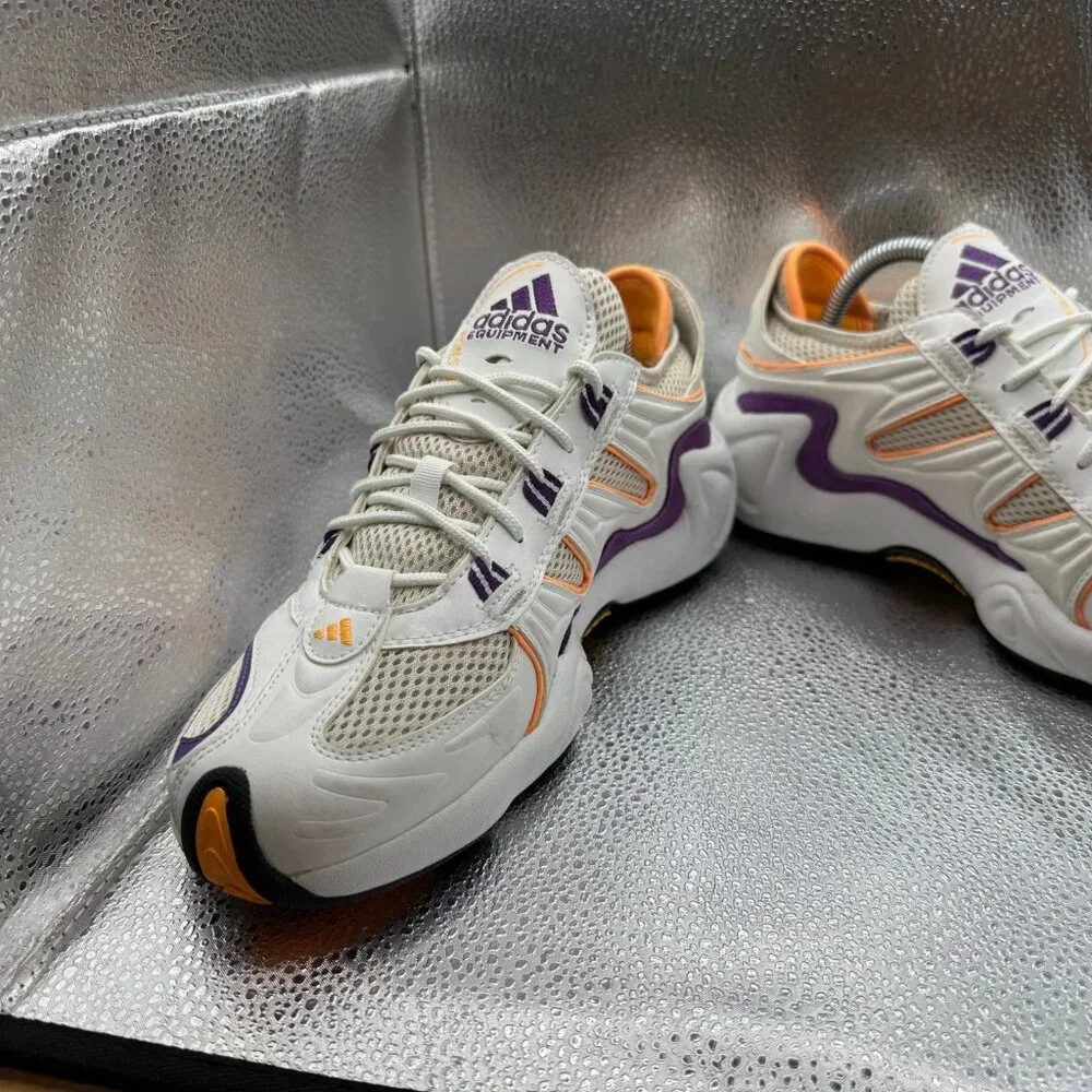 Size‎ 7.5 Adidas FYW S-97 Mens White Purple Orange Athletic Shoes EE5303